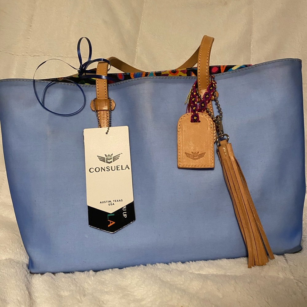 Rare find, Consuela Celeste light blue tote